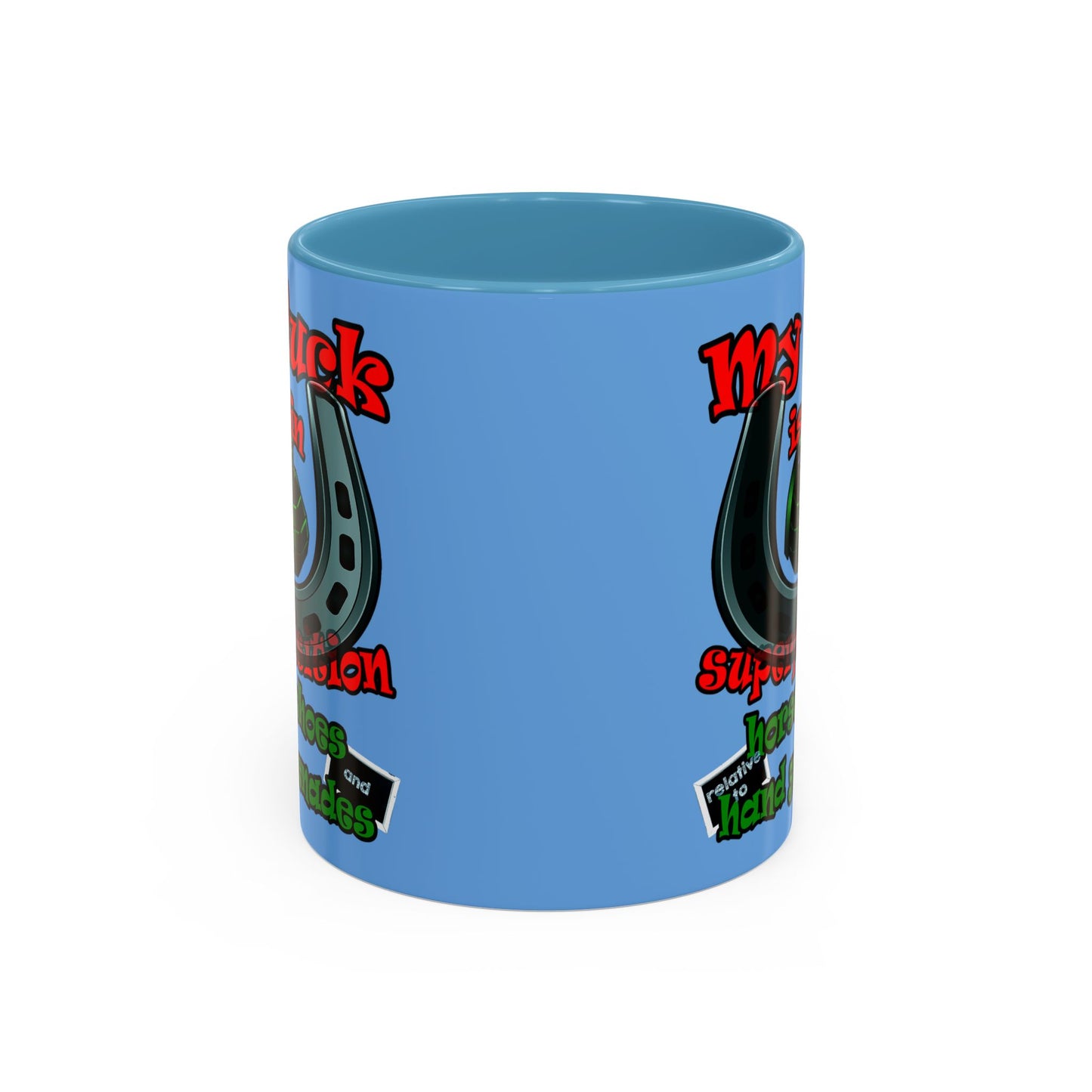 my luck - Accent Mug (light blue)