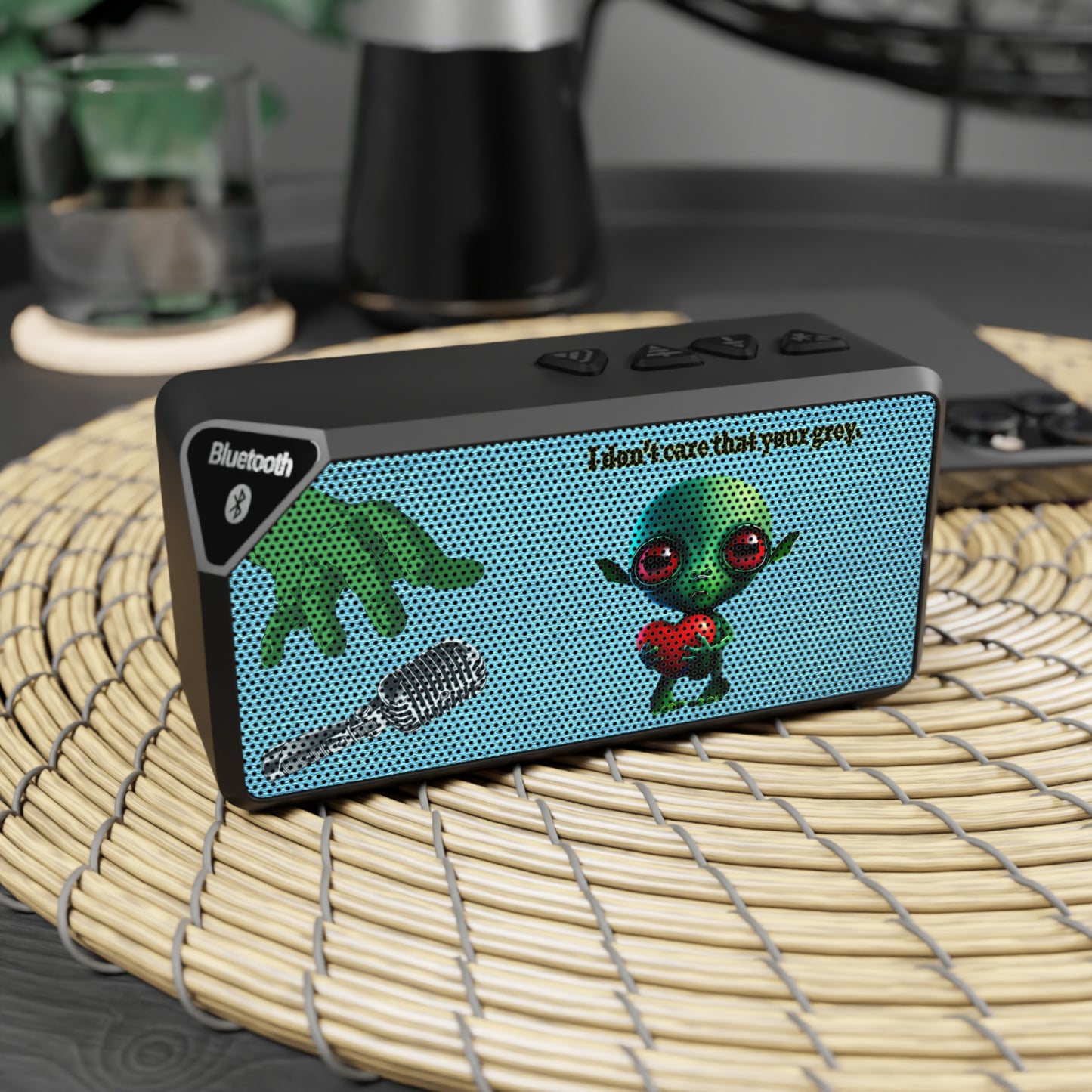 I don't care that your grey - Jabba Bluetooth Speaker (faded blue)