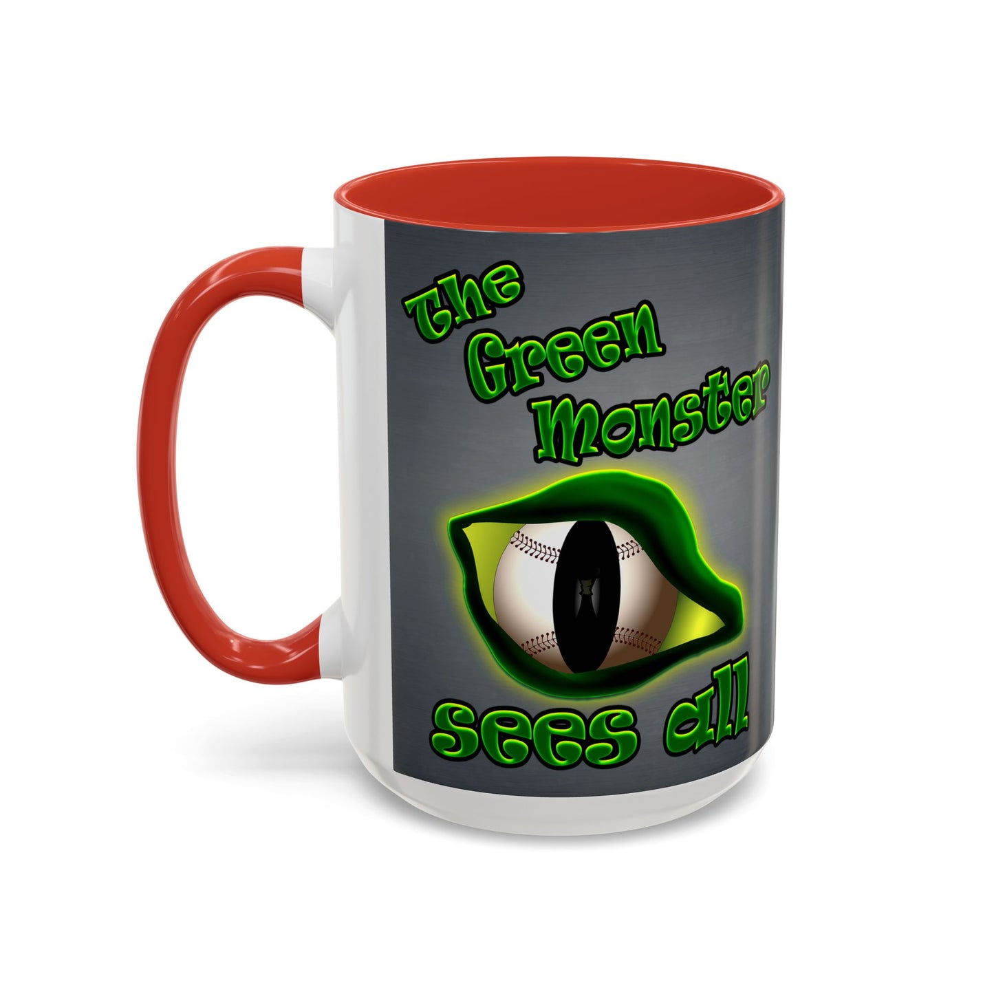 green monster - Accent Mug (grey-light grey)