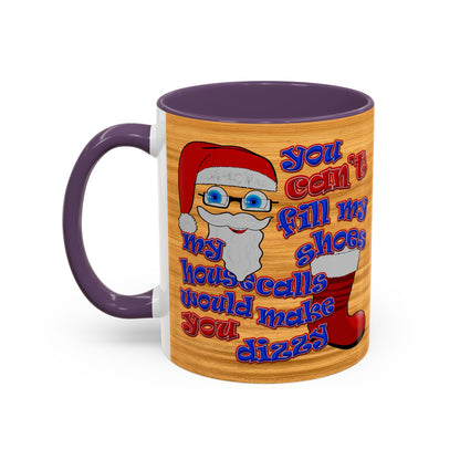 santa's shoes - Accent Mug (butterscotch wood finish)