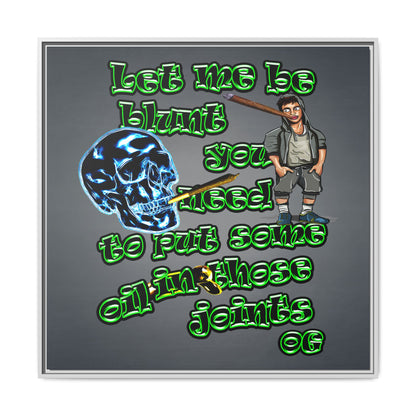 og - framed canvas art (grey-light grey)