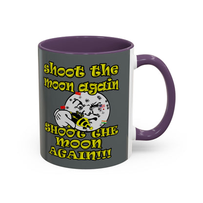 shoot the moon again - Accent Mug (dark grey)
