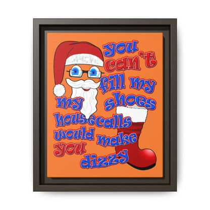santa's shoes - framed canvas art (crusta)