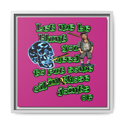og - framed canvas art (pink)