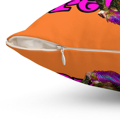 hoes b4 bros - Spun Polyester Square Pillow - (crusta)