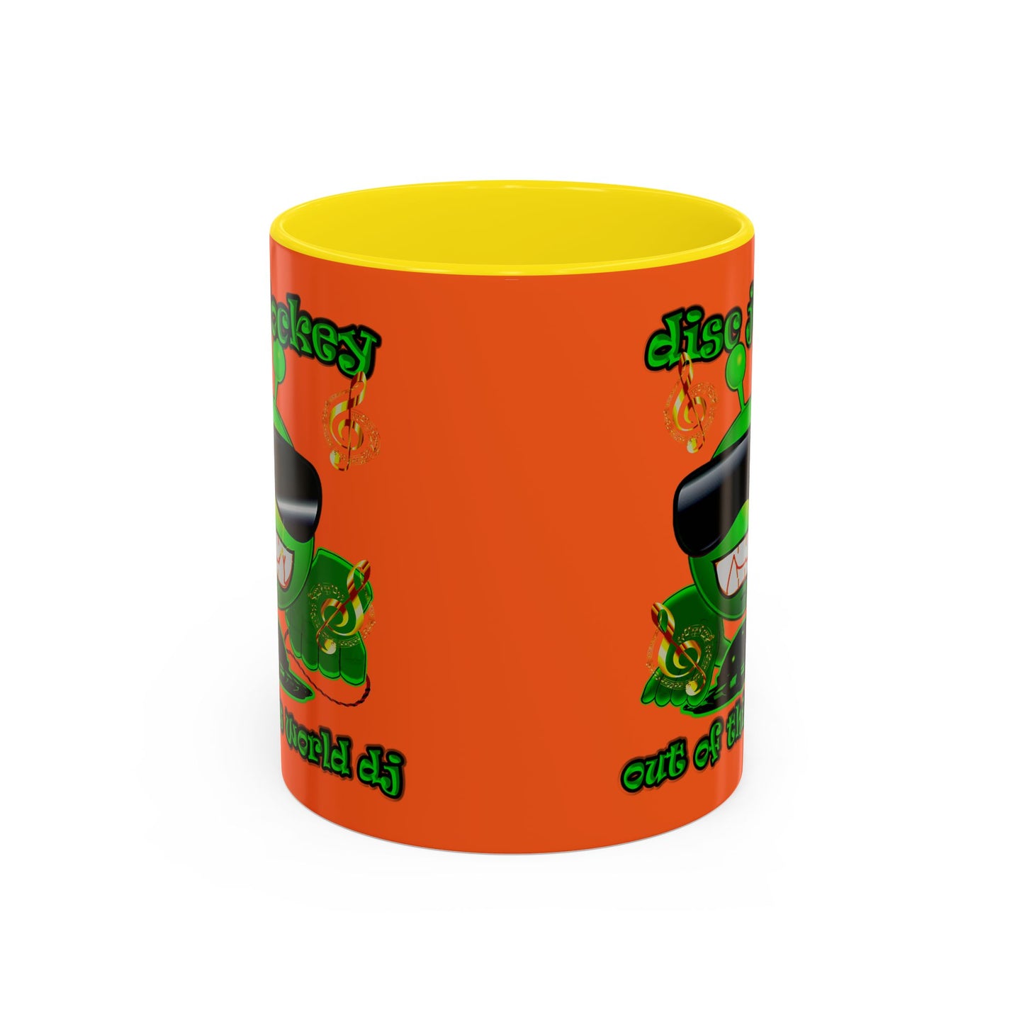 disc jockey - Accent Mug (orange)