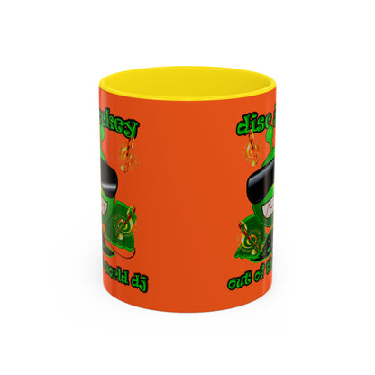 disc jockey - Accent Mug (orange)