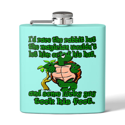 turtle race - Stainless Steel Flask