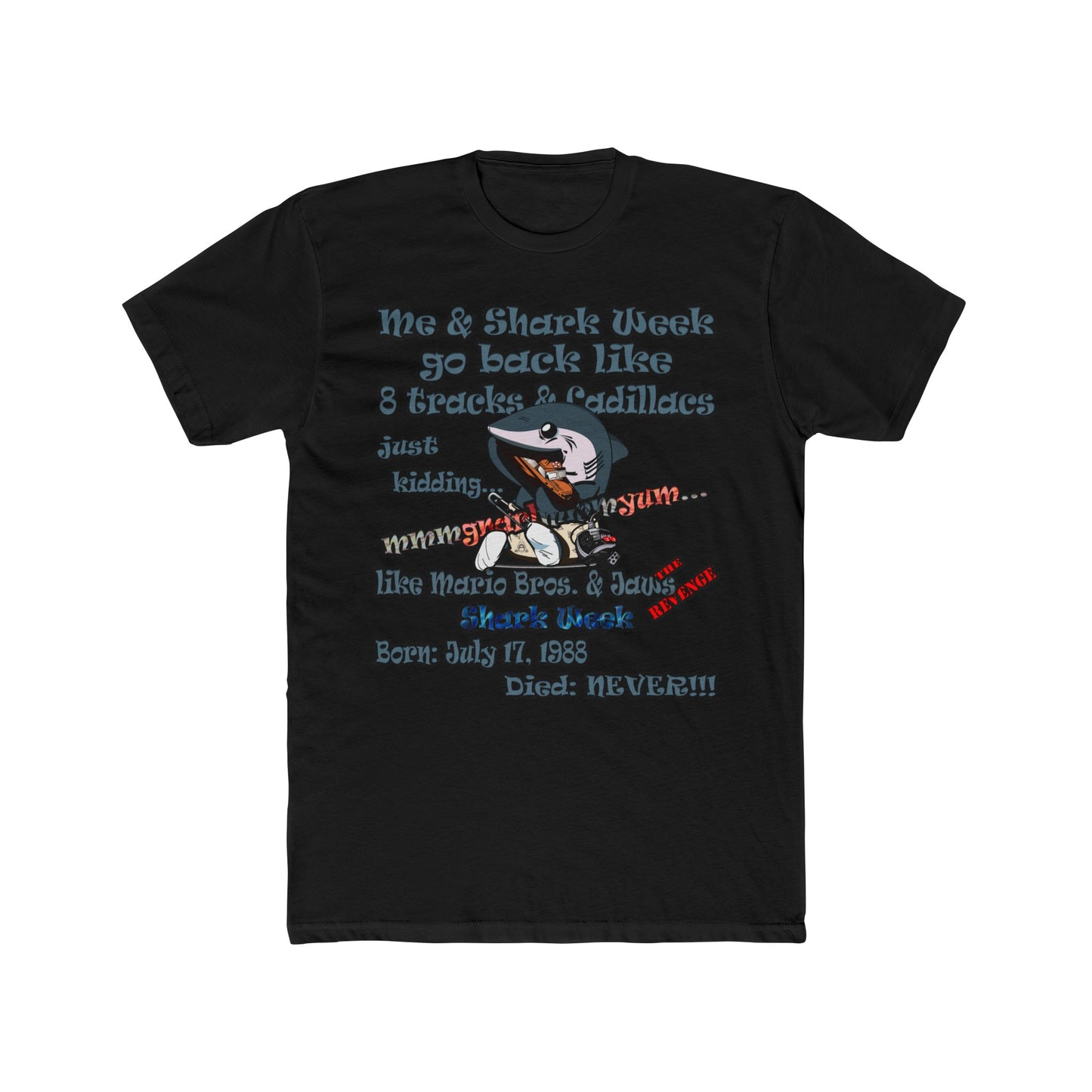 shark week - Men's Cotton Crew Tee