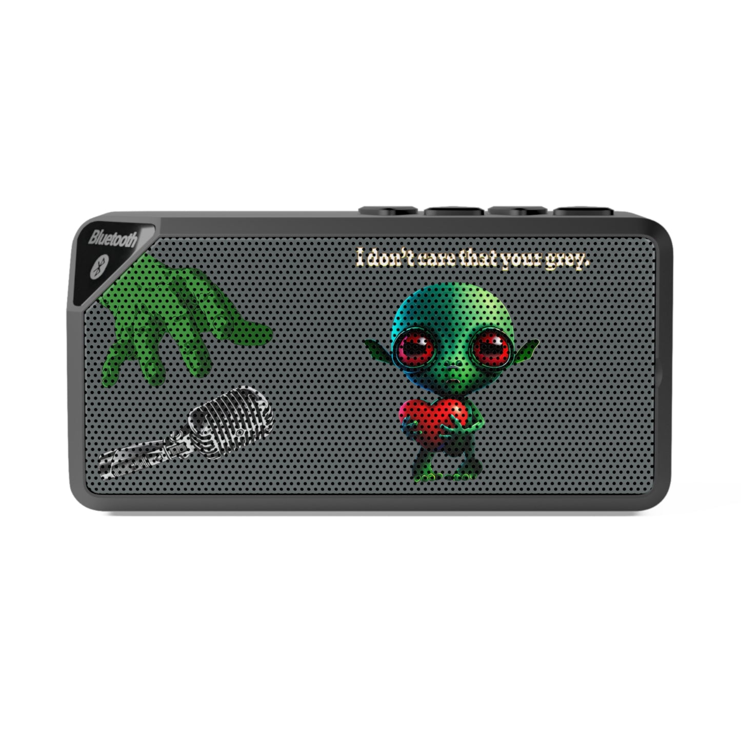 I don't care that your grey - Jabba Bluetooth Speaker (dark grey)