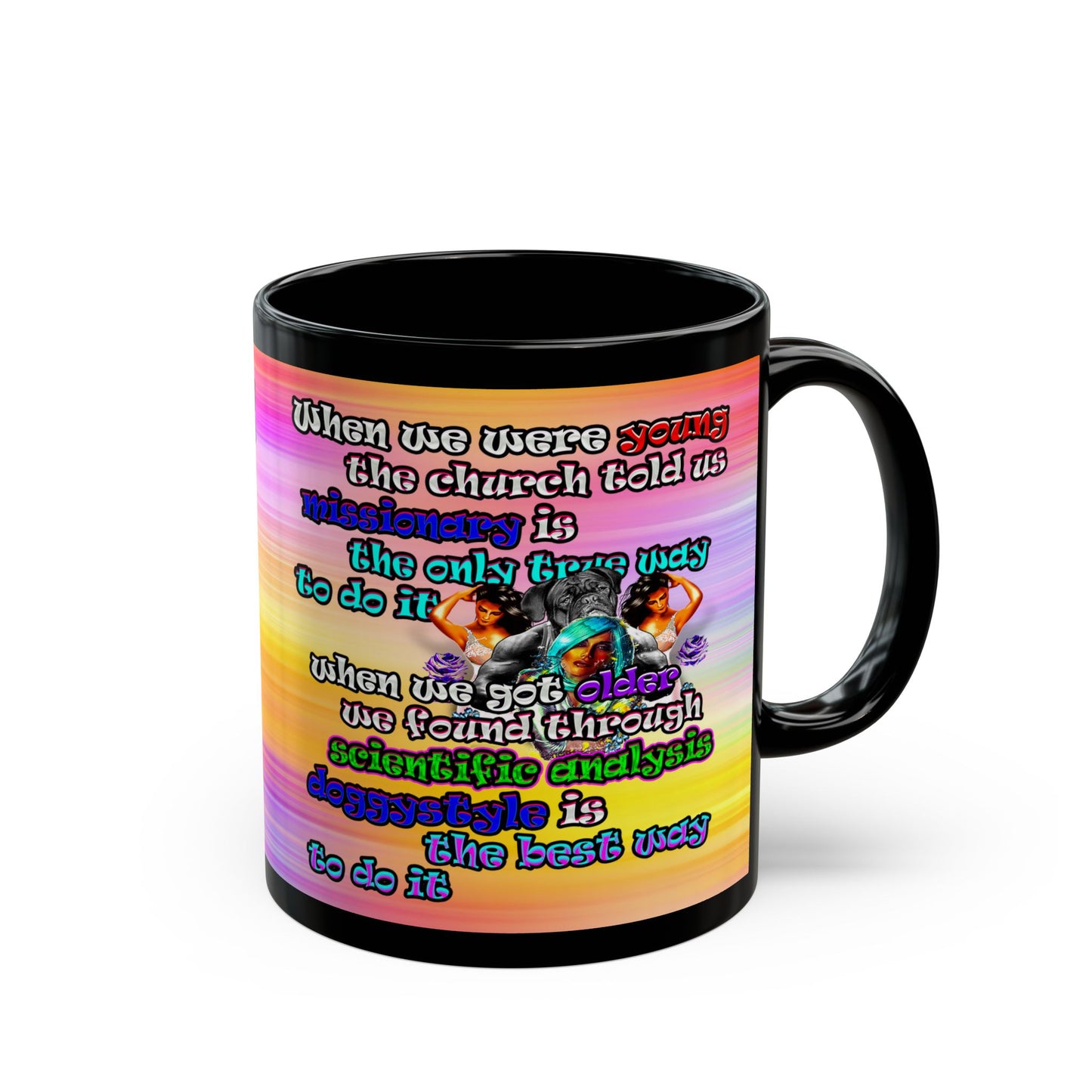 doggystyle - Black Mug (color blur)