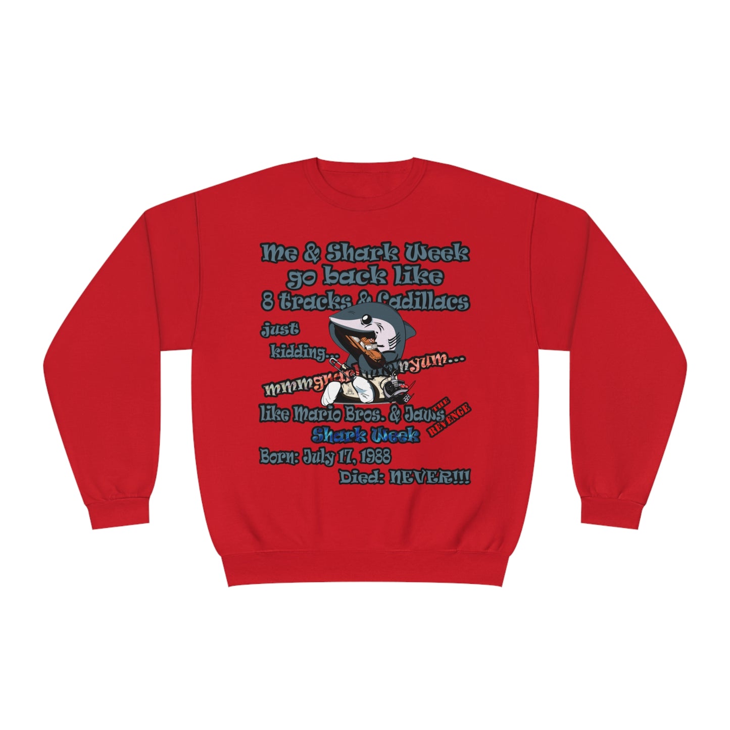shark week - Unisex NuBlend® Crewneck Sweatshirt