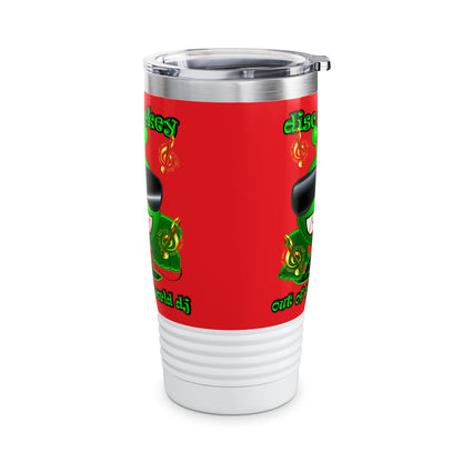 disc jockey - Ringneck Tumbler, 20oz (red)