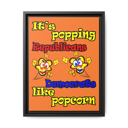 popping like popcorn - framed canvas art (crusta)
