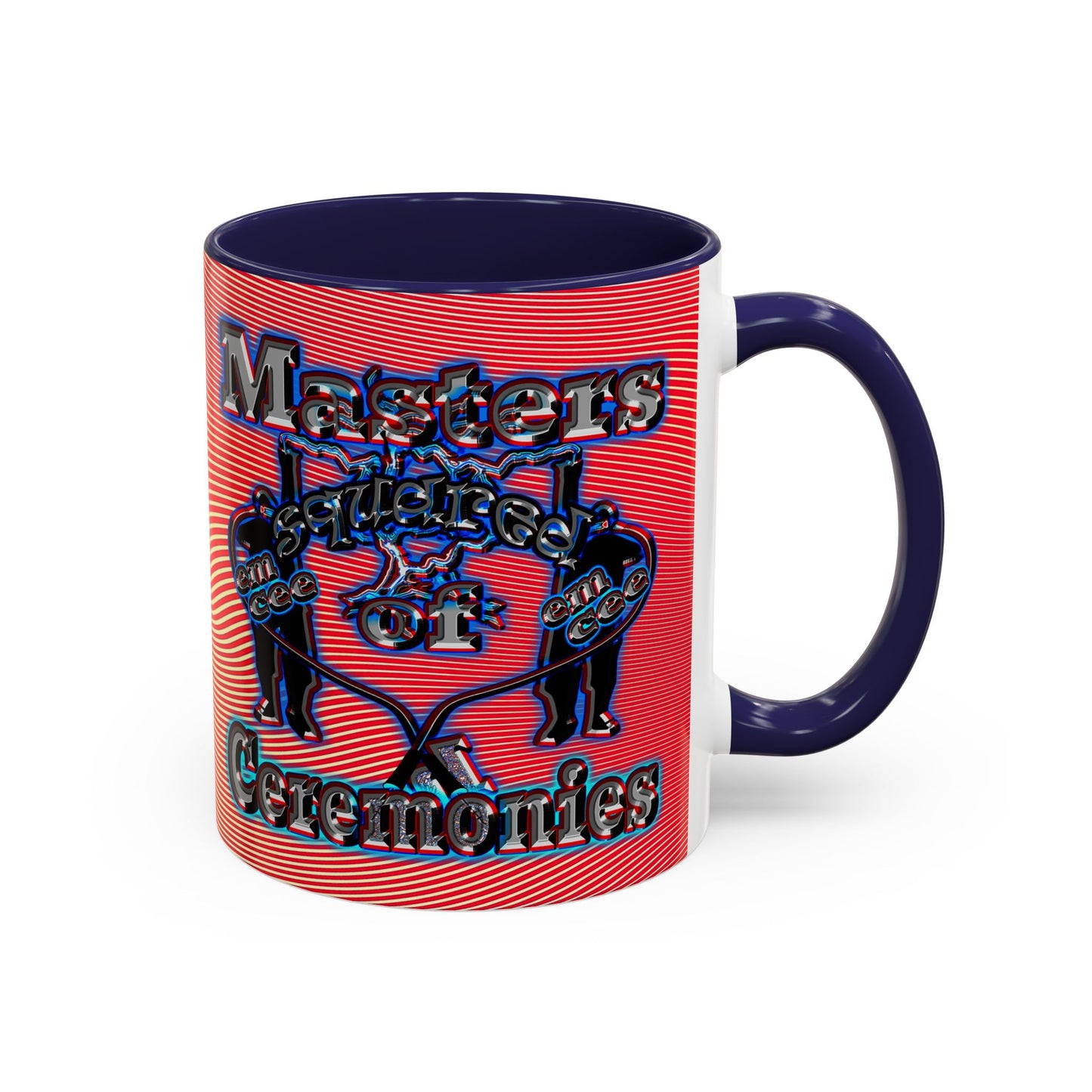 em cee squared - Accent Mug (yellow-orange wave)