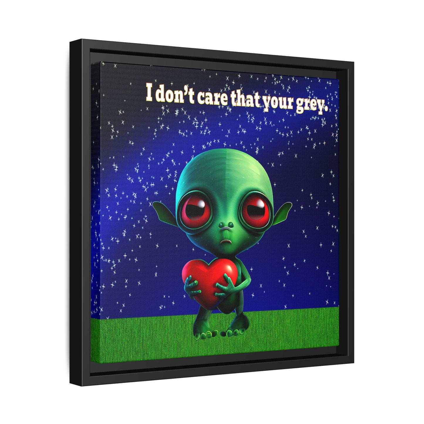 I don't care that your grey - framed canvas art ('snoops' background)