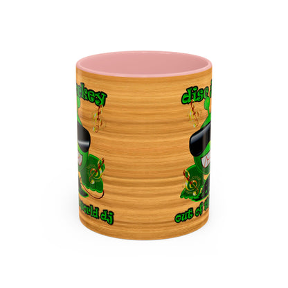 disc jockey - Accent Mug (butterscotch wood finish)