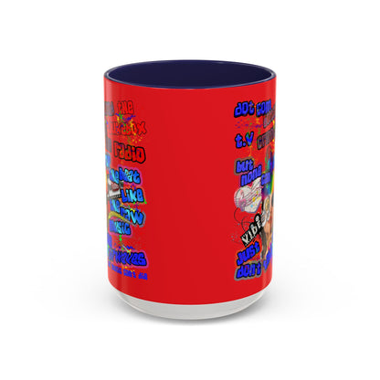 drop the beat - Accent Mug (yellow)