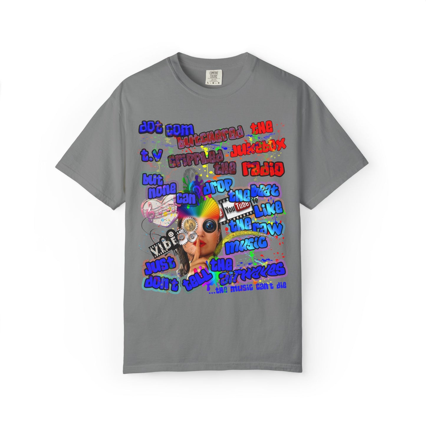 drop the beat - Unisex Garment-Dyed T-shirt