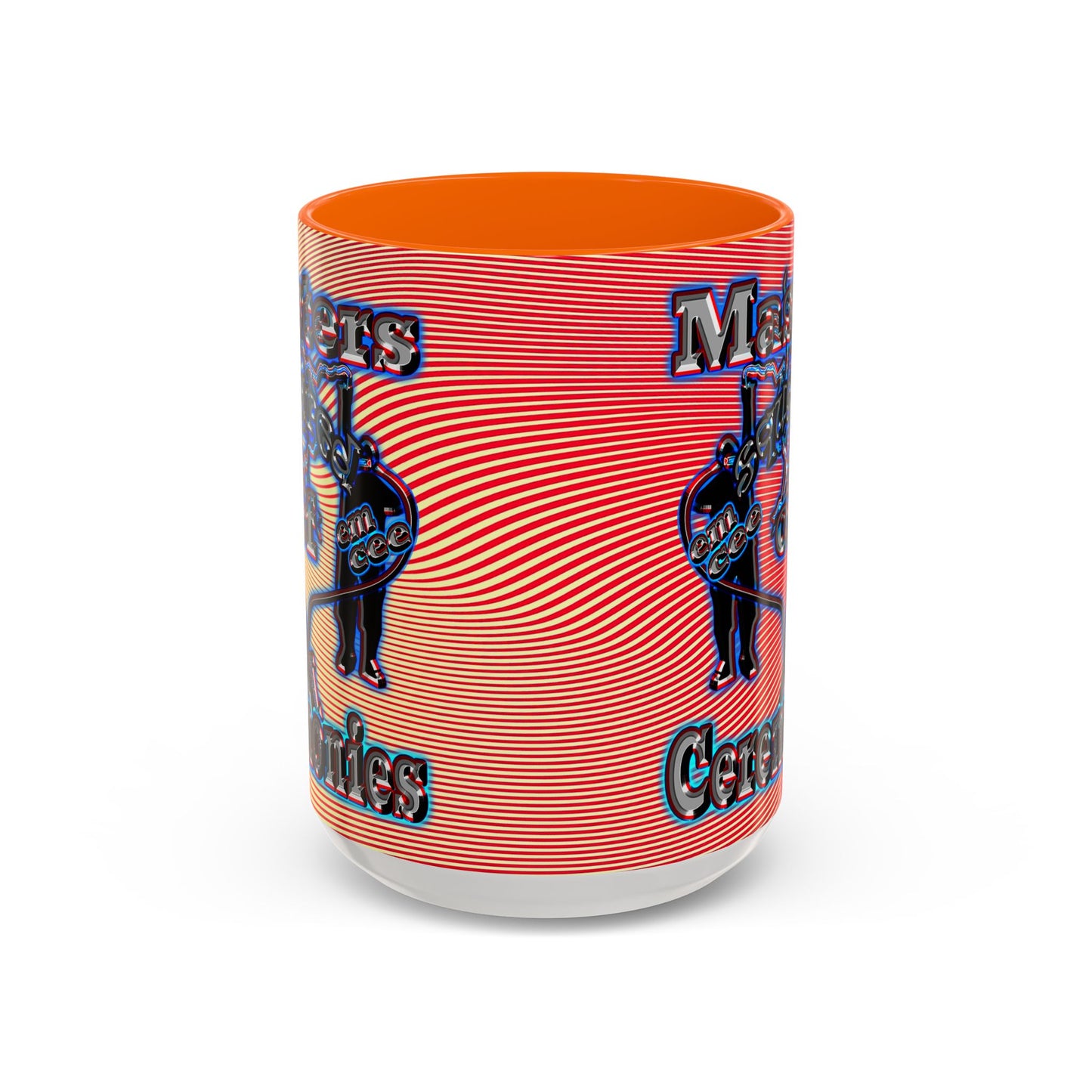 em cee squared - Accent Mug (yellow-orange wave)