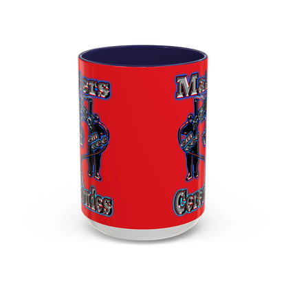 em cee squared - Accent Mug (red)