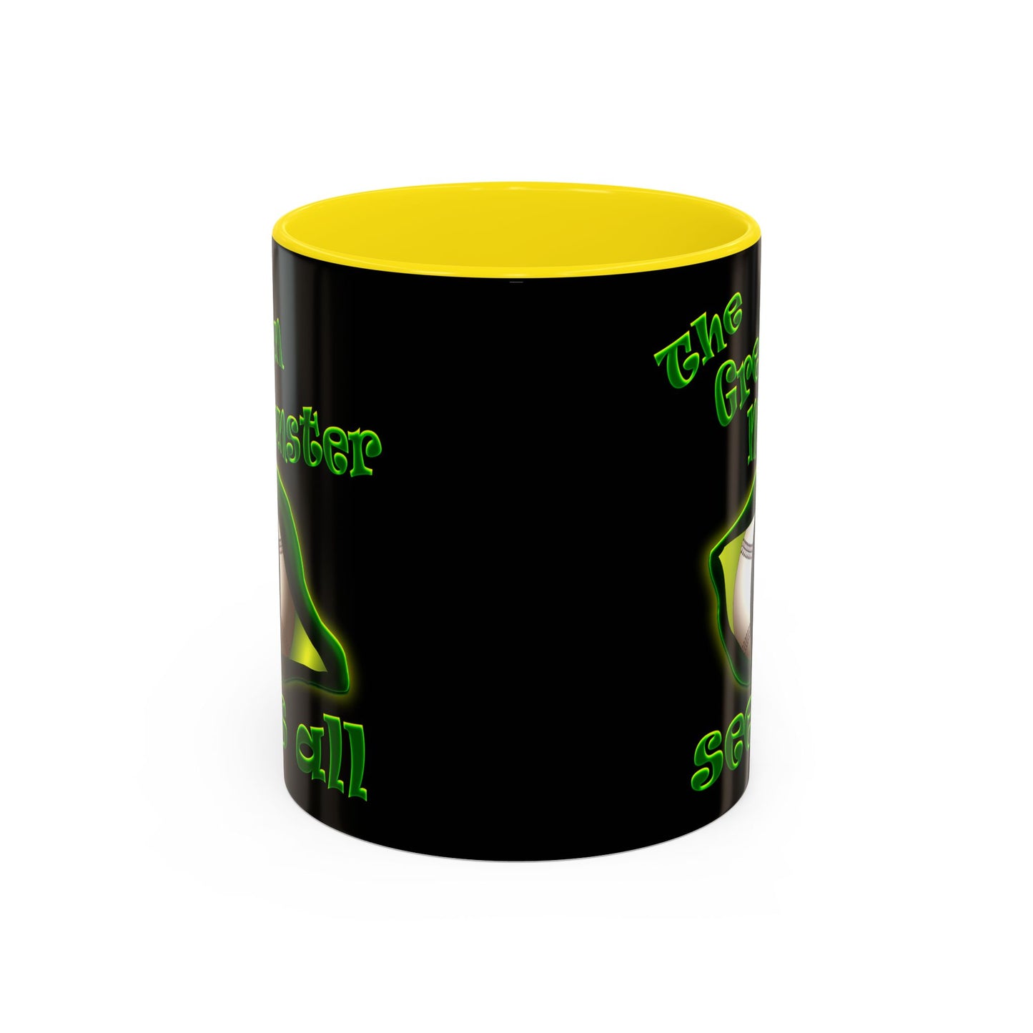 green monster - Accent Mug (black)