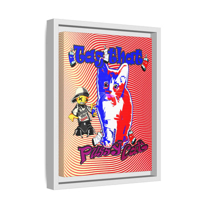 tag that - framed canvas art (yellow-orange wave)