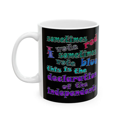 declaration of the independents - White Mug (black)