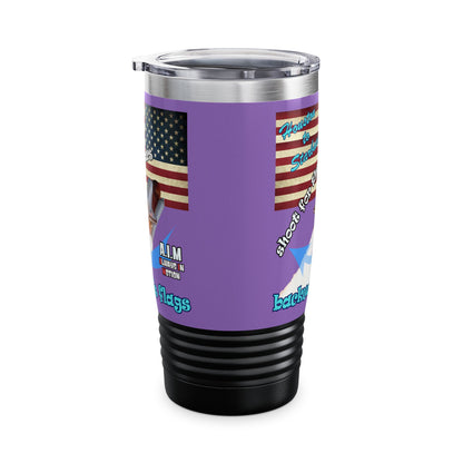 shoot for the stars - Ringneck Tumbler, 20oz (light purple)