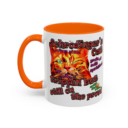 schrodinger's cat - Accent Mug (white)