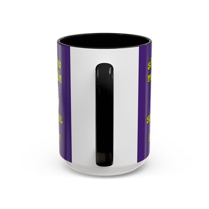 shoot the moon again - Accent Mug (purple)