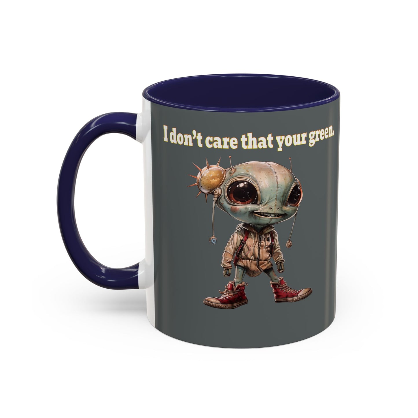 I don't care that your grey - Accent Mug (dark grey)