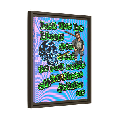 og - framed canvas art (light blue-purple wave)