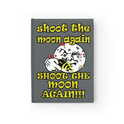 shoot the moon again - journal-blank (dark grey)