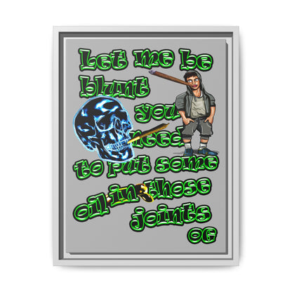 og - framed canvas art (light grey)