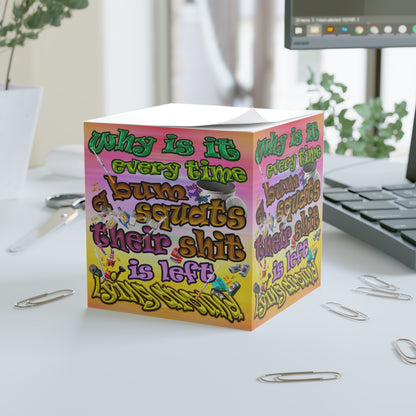 the bum's shit - note cube (color blur)