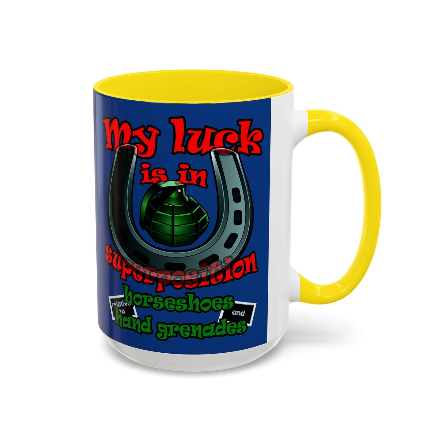 my luck - Accent Mug (dark blue)