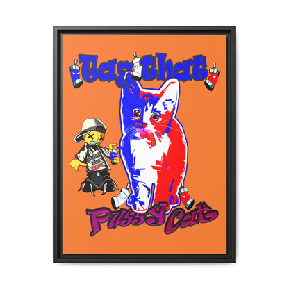 tag that - framed canvas art (crusta)