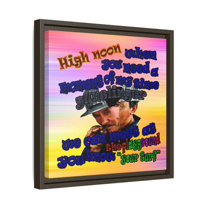 high noon - framed canvas art (color blur)