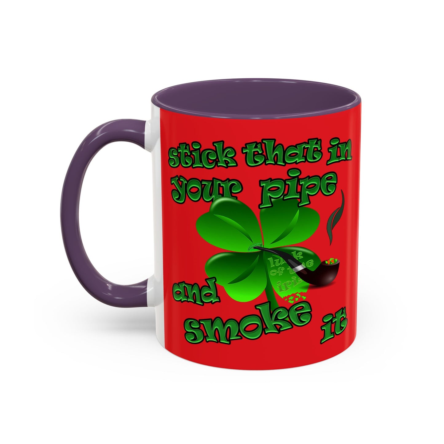 celtics logo - Accent Mug (red)