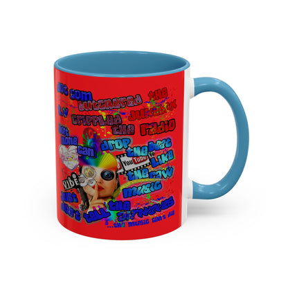 drop the beat - Accent Mug (yellow)