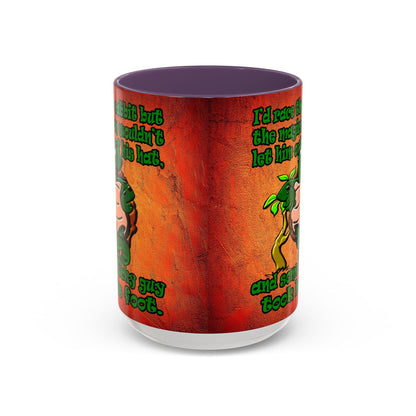 turtle race - Accent Mug (burnt orange)