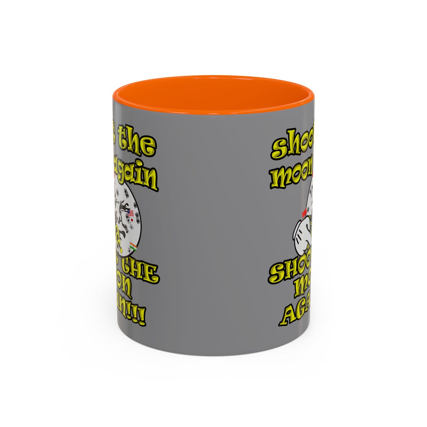 shoot the moon again - Accent Mug (grey)