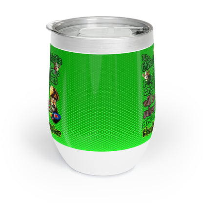 christmas spirits of boston - Chill Wine Tumbler (logo green)