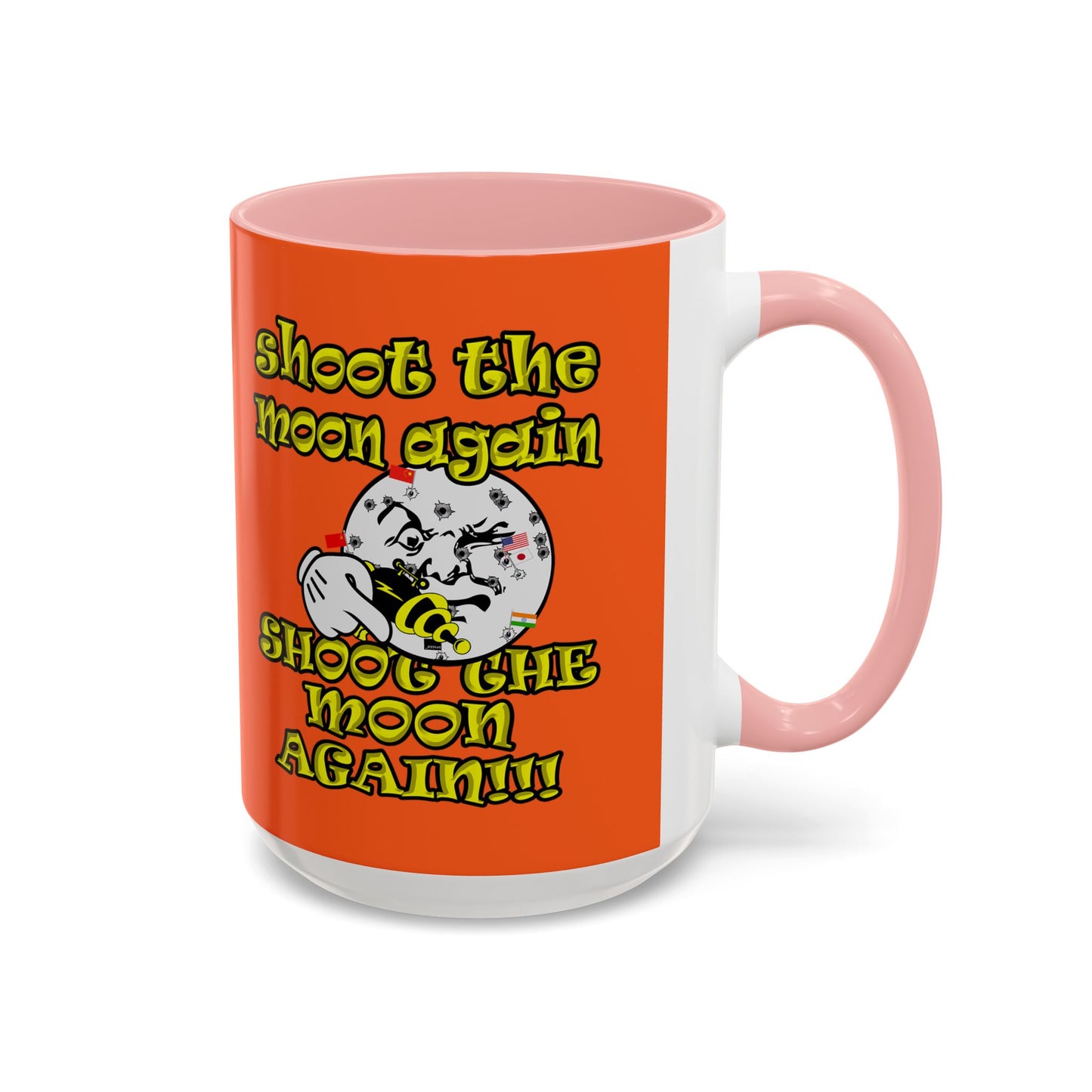 shoot the moon again - Accent Mug (orange)