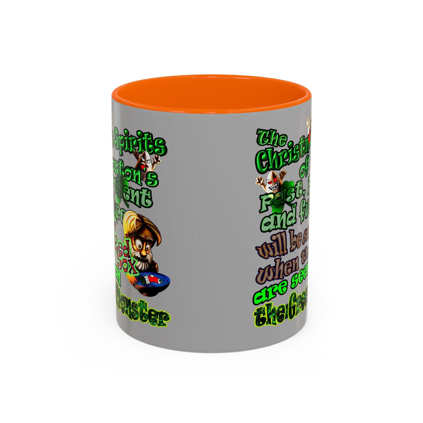 christmas spirits of boston - Accent Mug (light grey)