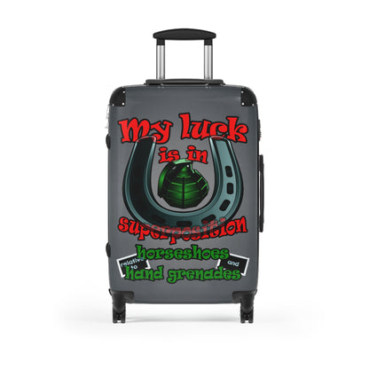my luck - Suitcase (grey-light grey)
