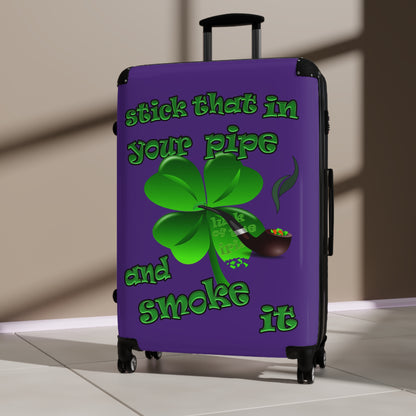 stick that in your pipe and smoke it - Suitcase (purple)