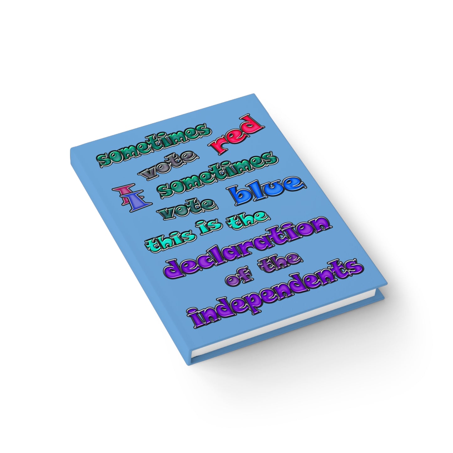 declaration of the independents - journal-lined (light blue)