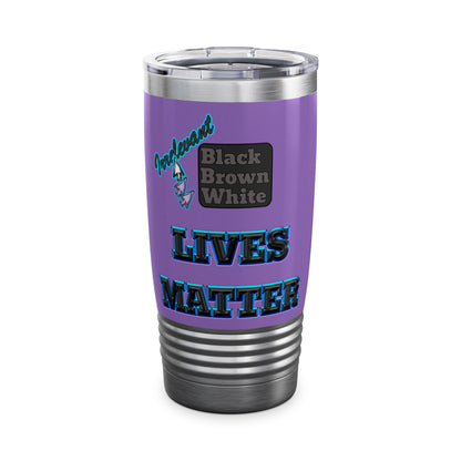 irrelevant - Ringneck Tumbler, 20oz (light purple)